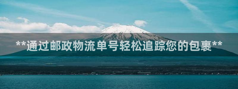 28圈注册：**通过邮政物流单号轻松